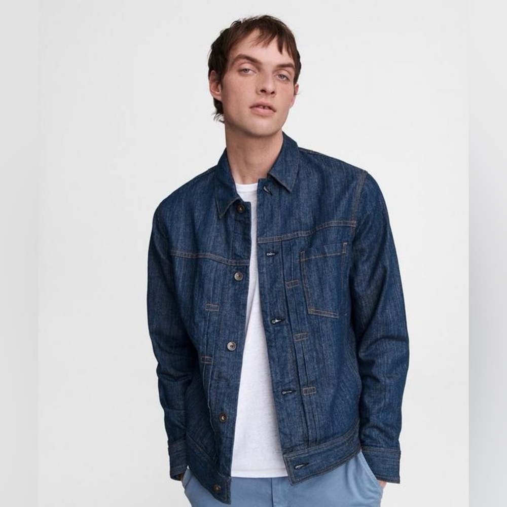 Rag & Bone Denim Bartack Jacket